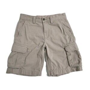 Essentials Cargo Shorts Mens 30 Khaki Safari Utility Pockets Outdoor Work Trail
